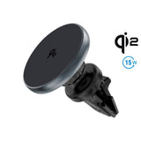 4smarts - Qi2 Trådløs Oplader til Bil - MagSafe Kompatibel - Grå