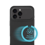 4Smarts iPhone 17 Pro Silikone Mobil Cover - MagSafe Kompatibel - Sort