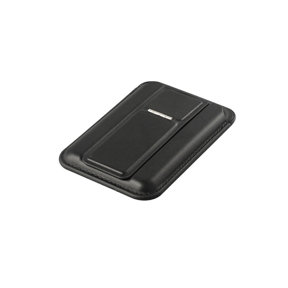 4smarts Magnetisk Kortholder m. Kickstand - MagSafe Kompatibel - Sort