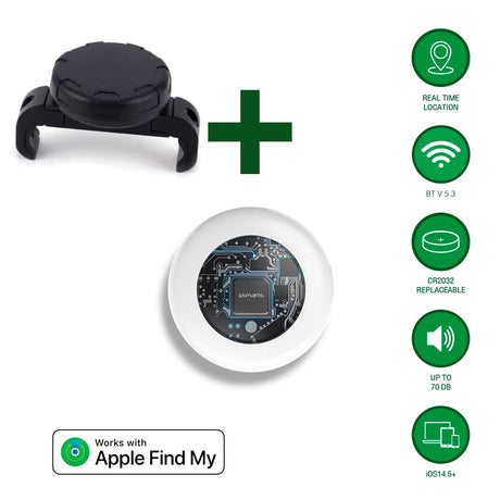 4smarts SkyTag GPS Tracker - Sadelklemme - Hvid