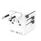 4smarts Nomad Universal Rejseadapter - 20W -2 x USB-C - 1 x USB-A - Hvid