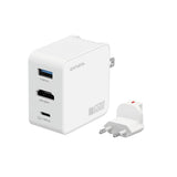 4smarts 3-i-1 HDMI Hub Vægoplader - 65W - Hvid