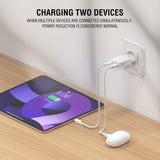 4smarts PDPlug Slim 30W Vægoplader - 2 x USB-C - Hvid