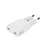 4smarts PDPlug Slim 30W Vægoplader - 2 x USB-C - Hvid