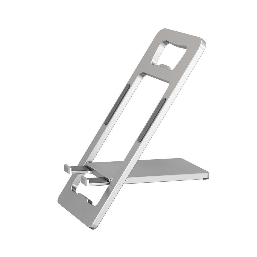 4smarts Stand ErgoFold Mobil- & Tabletholder - Foldbart Design - Sølv