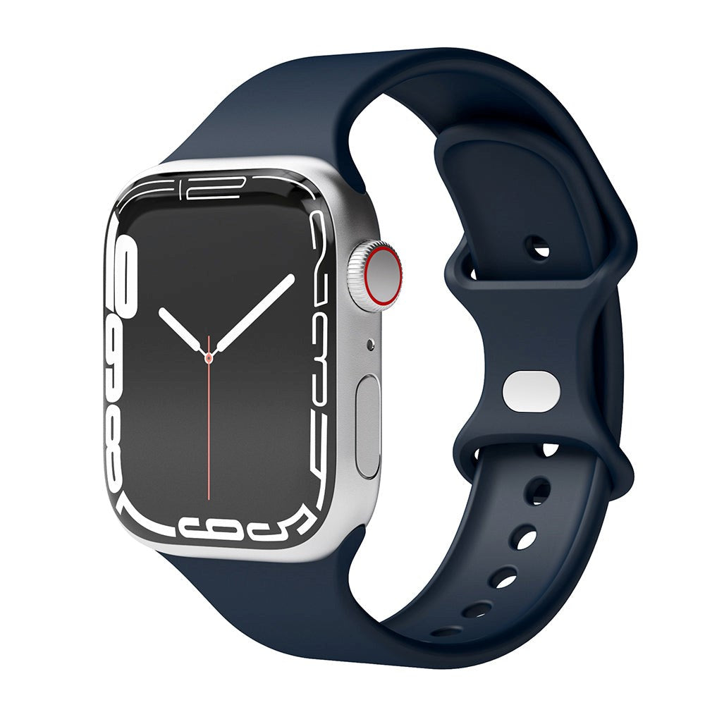 Vonmählen Apple Watch (42/44/SE/45/46/49 mm) Classic Band Silikonstropp - Mørkeblå