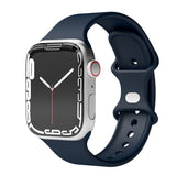 Vonmählen Apple Watch (42/44/SE/45/46/49 mm) Classic Band Silikonstropp - Mørkeblå