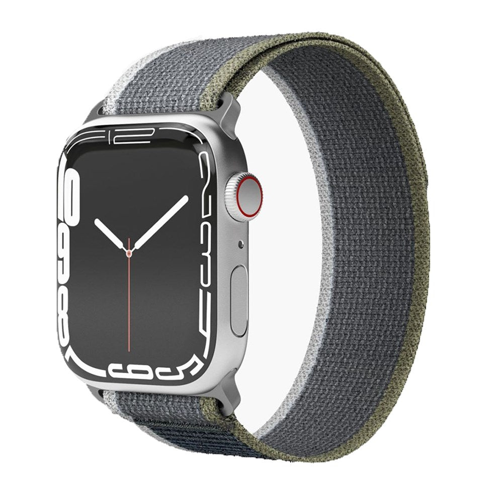 Vonmählen Apple Watch (38/40/SE/41/42 mm) Trekking Loop Nylon Watch Strap - Grå / Grønn