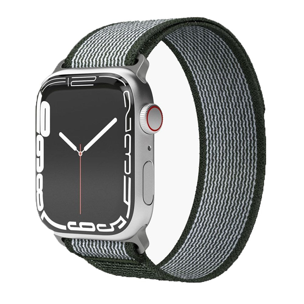 Vonmählen Apple Watch (38/40/SE/41/42 mm) Trekking Loop Nylon Watch-rem - Hvit / Grønn