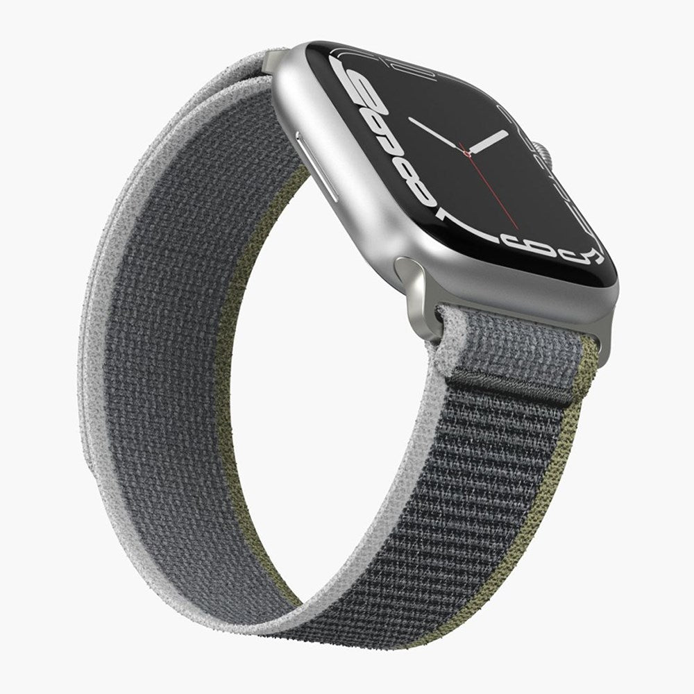 Vonmählen Apple Watch (42/44/45/SE/49mm) Trekking Loop Nylon Watch-rem - Grå / Grønn