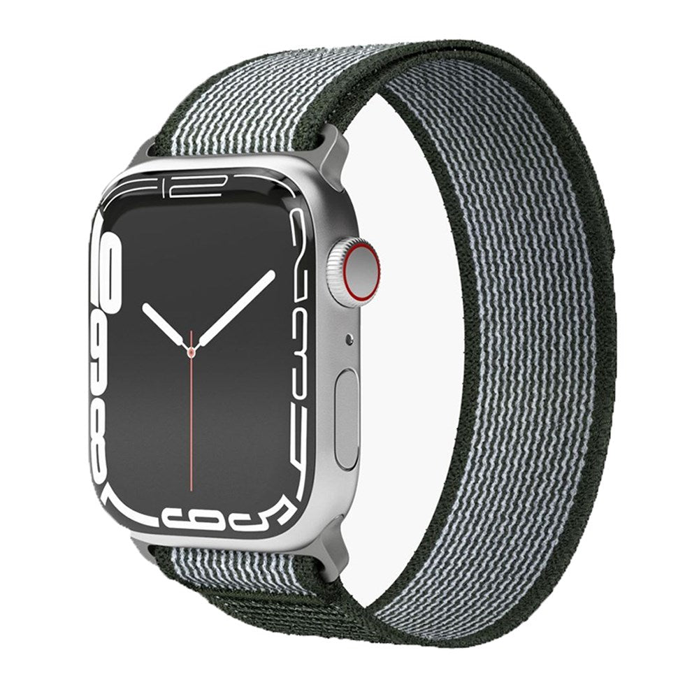 Vonmählen Apple Watch (42/44/45/SE/49 mm) Trekking Loop Nylon Watch-rem - Hvit / Grønn