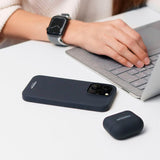 Vonmählen iPhone 13 Eco Silikon Bakdeksel - MagSafe kompatibel - Marineblå