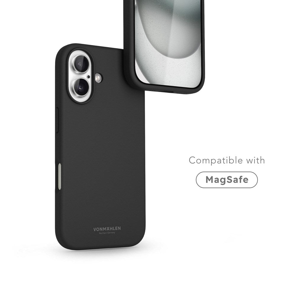 Vonmählen iPhone 16 Eco Silikon Bakdeksel - MagSafe kompatibel - Svart