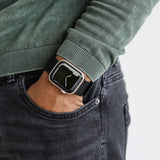 Apple Watch (42/44/45/46/SE/49 mm) Vonmählen Fitness Loop 2 Nylon klokkerem - svart