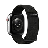 Apple Watch (42/44/45/46/SE/49 mm) Vonmählen Fitness Loop 2 Nylon klokkerem - svart