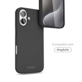 Vonmählen iPhone 16 Like Leather Bakdeksel - MagSafe-kompatibel - Svart