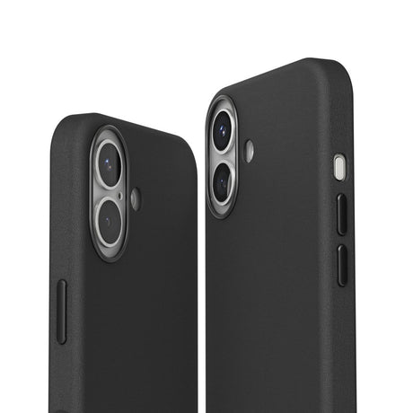 Vonmählen iPhone 16 Like Leather Bakdeksel - MagSafe-kompatibel - Svart