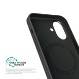 Vonmählen iPhone 16 Like Leather Bakdeksel - MagSafe-kompatibel - Svart