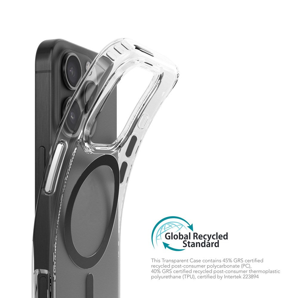 Vonmählen iPhone 16 Pro Transparent Bakdeksel - MagSafe-kompatibel - Svart