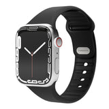 Vonmählen Apple Watch (42/44/SE/45/46/49 mm) Classic Band 2 resirkulert silikonstropp - svart