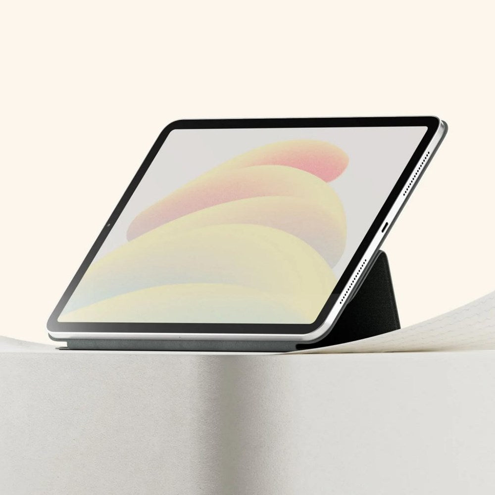 iPad Pro 12.9" (2022 / 2021 / 2020 / 2018) Paperlike+ Folio Bundle m. Cover, Skærmbeskyttelse & Stylus Pen Greb - Sort / Gennemsigtig