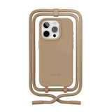 iPhone 15 Pro Woodcessories Change Case m. Strop - 100% Plantebaseret - Taupe