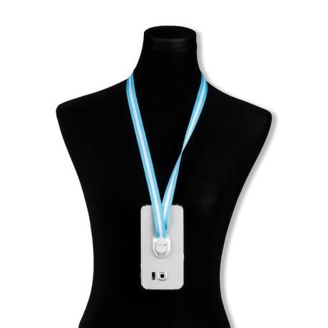 4smarts Loop Guard Halsstropp m. Innebygd magnet - Stripet blå