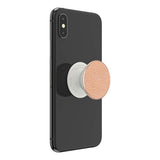 POPSOCKETS Pebbled Vegan Leather Rose Gold Premium Holder og Stativ