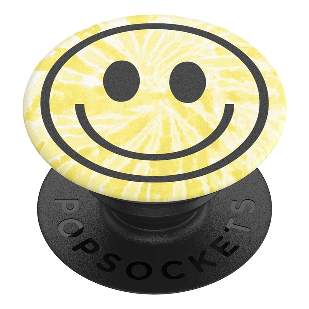POPSOCKETS PopGrip Tie Dye Smiley Avtagbart grep m. Stativfunksjon