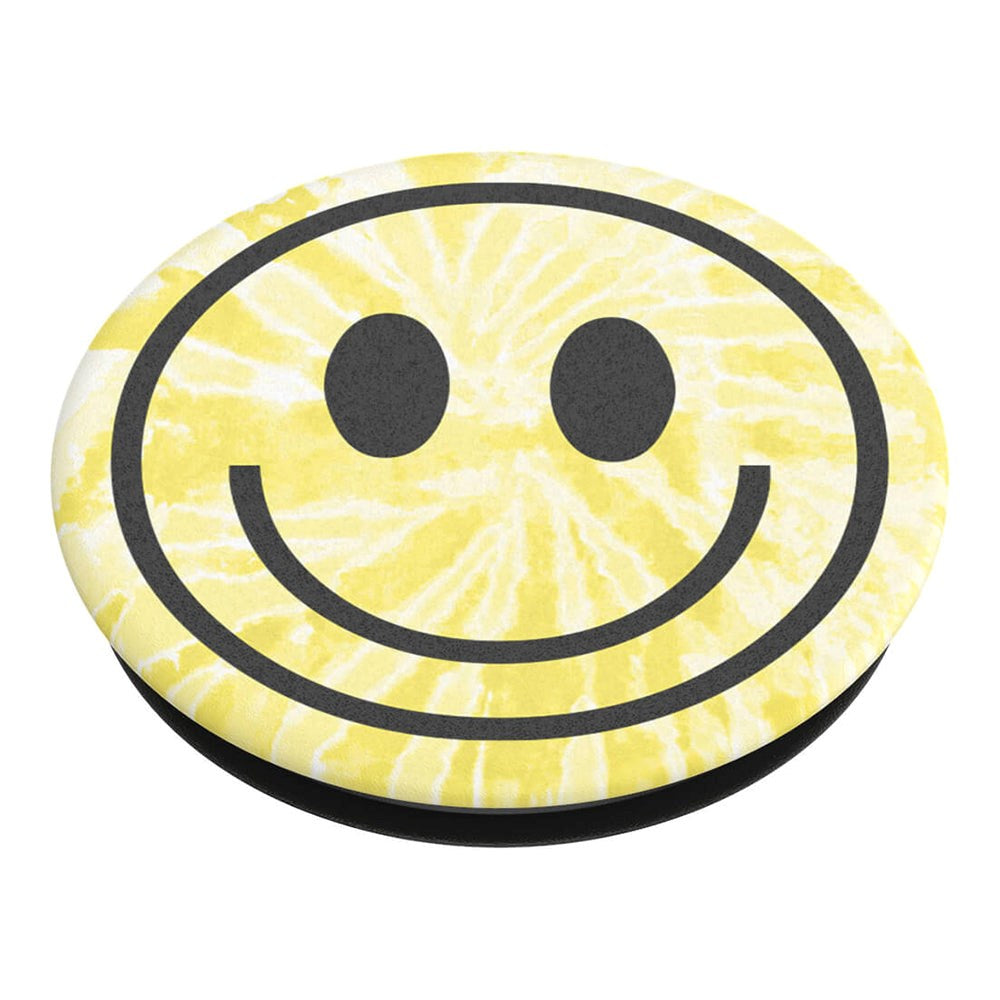 POPSOCKETS PopGrip Tie Dye Smiley Avtagbart grep m. Stativfunksjon
