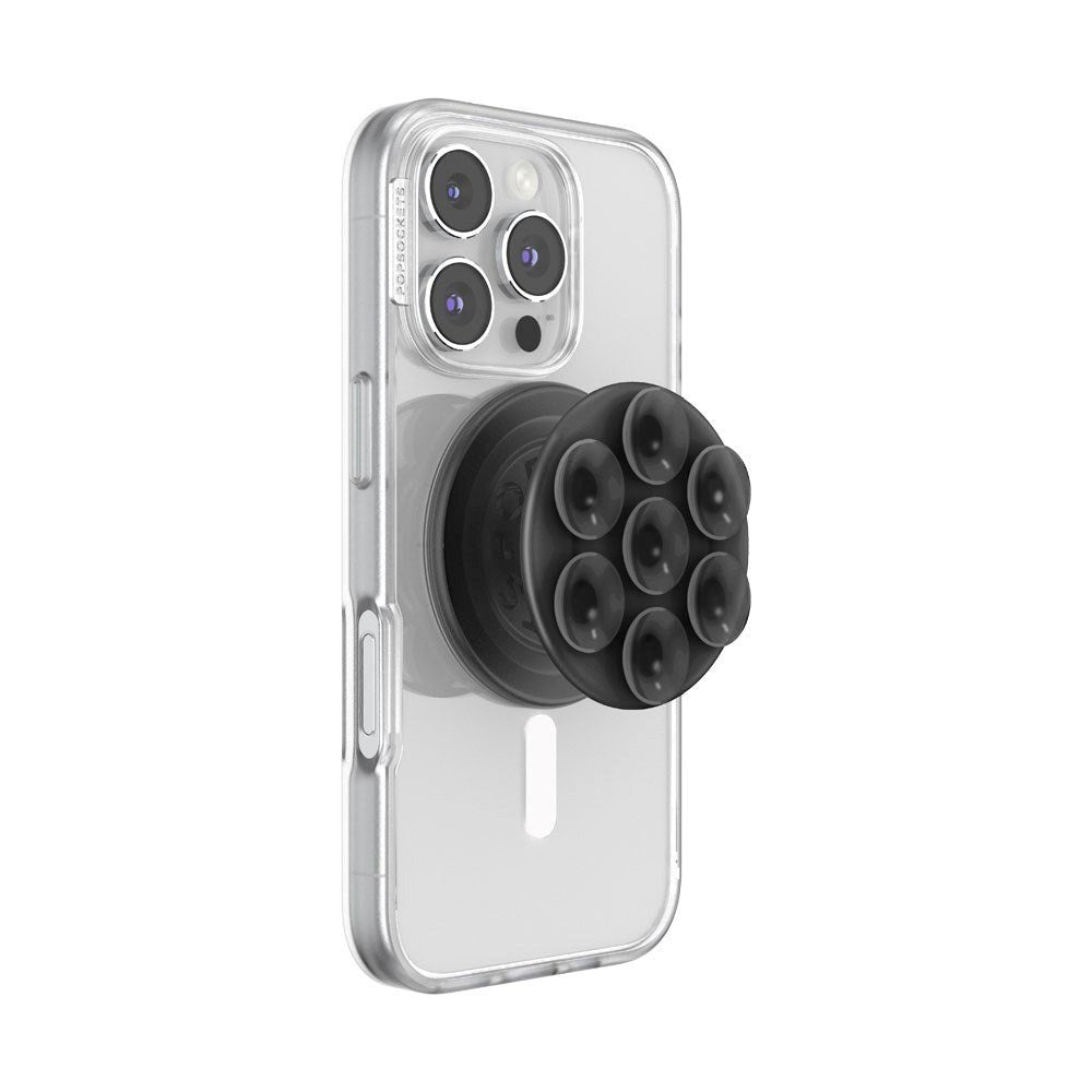 POPSOCKETS PopGrip Translucent Black MagSafe Aftageligt Greb - Sugekopper