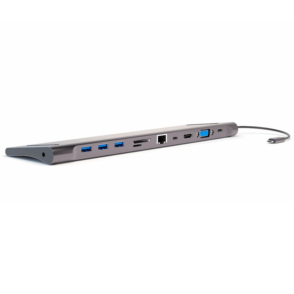 4smarts Universal Tablet / Laptop Stander & 11-i-1 USB-C Hub - Grå