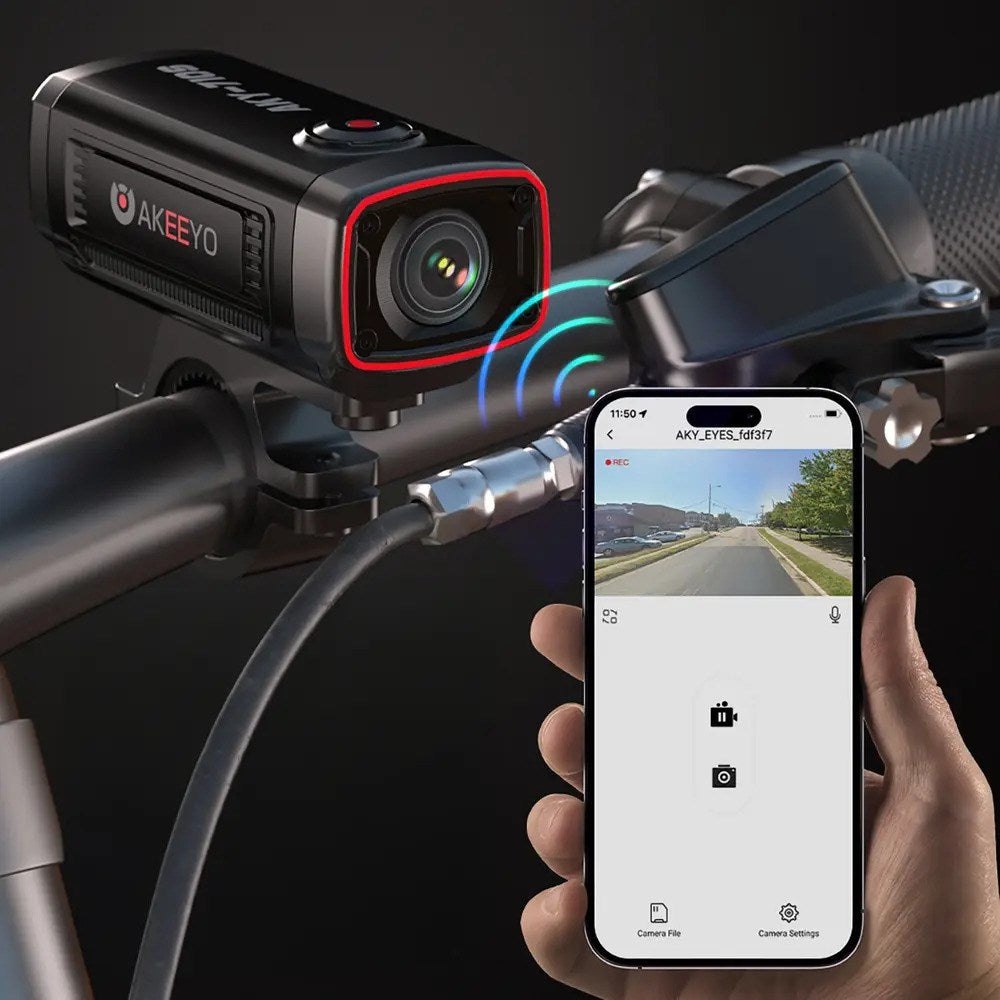 AKEEYO AKY-710S Kamera til Cykel - Sort