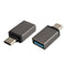 4smarts USB-C til USB-A-adapter - 2-pakning - Svart