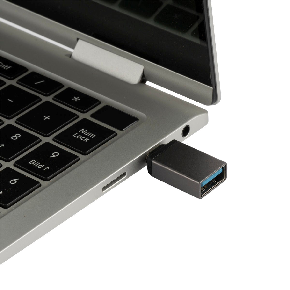 4smarts USB-C til USB-A-adapter - 2-pakning - Svart