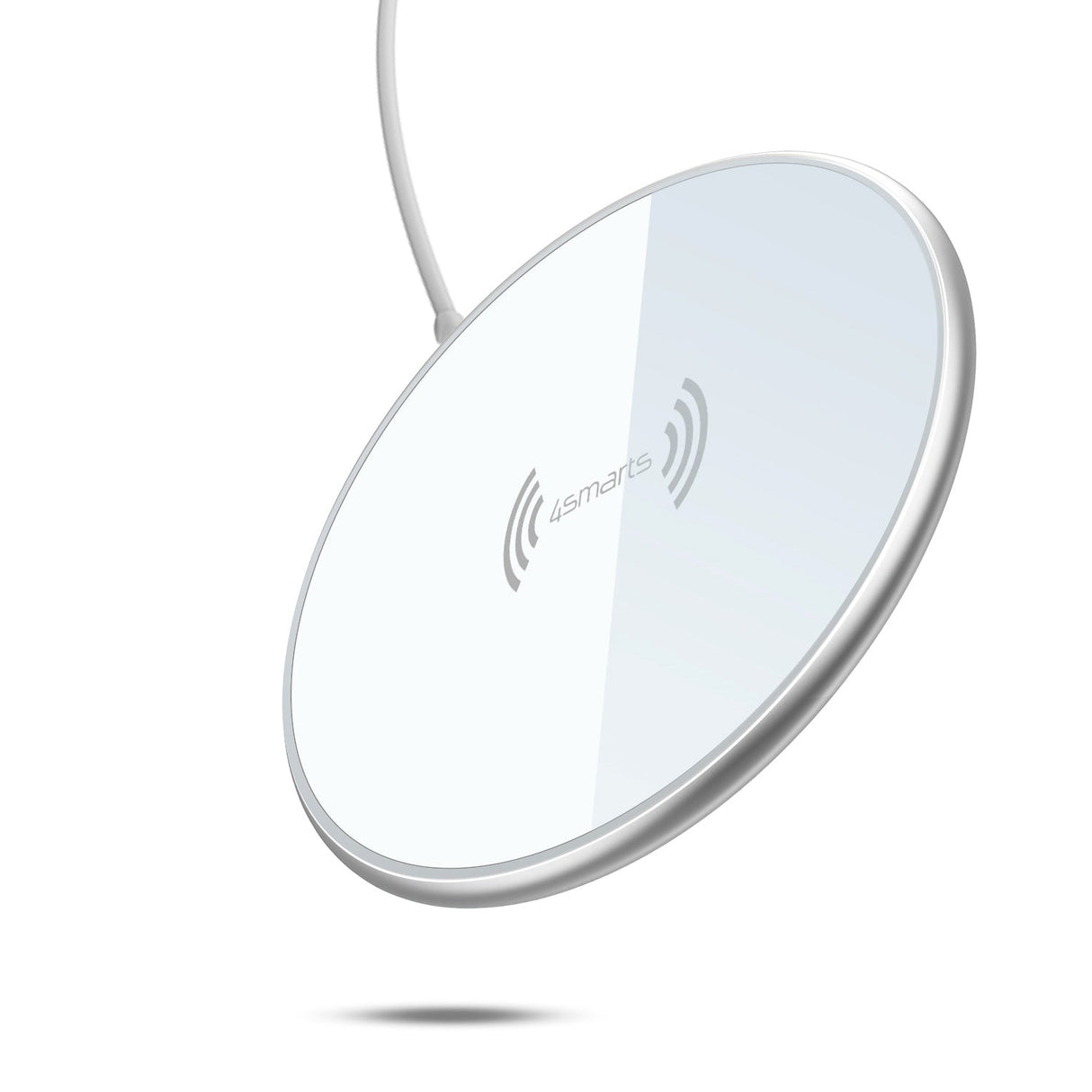 4smarts UltiMAG Trådløs Oplader 15W m. USB-C Kabel Magsafe Kompatibel - Hvid