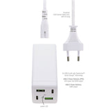 MultiGaN 4Smarts 65W Hurtig Lader station (USB-C & USB-A) - Hvid
