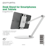 4smarts ErgoFix Mobil- & Tabletholder - Hvid