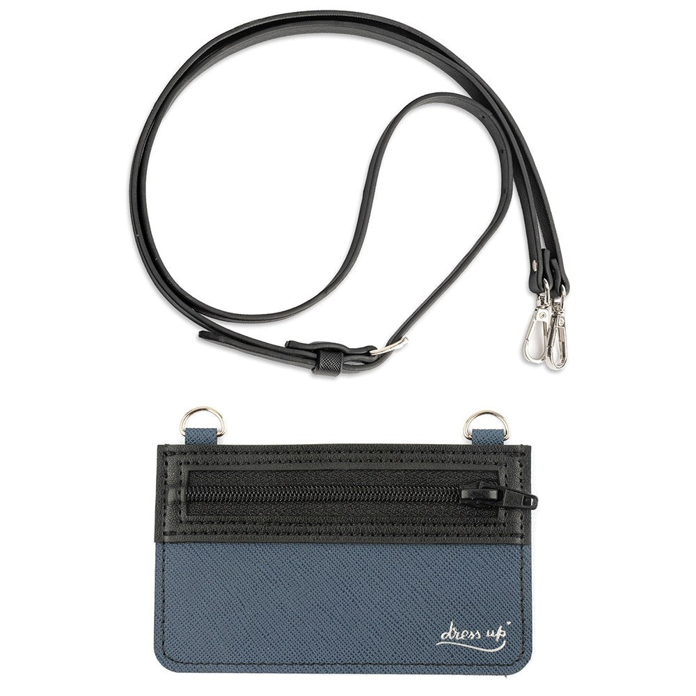 4Smarts DressUP Mobilholder m. Stropp og lommebok - Blå
