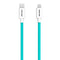 Pantone MFI USB-C til Lightning-kabel 15W - 1,5m - Turkis