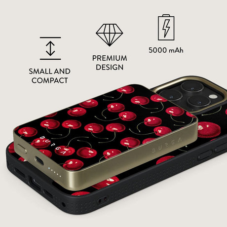 Burga 20W MagSafe PowerBank m. Trådløs lading og USB-C-kontakt - Cherrybomb