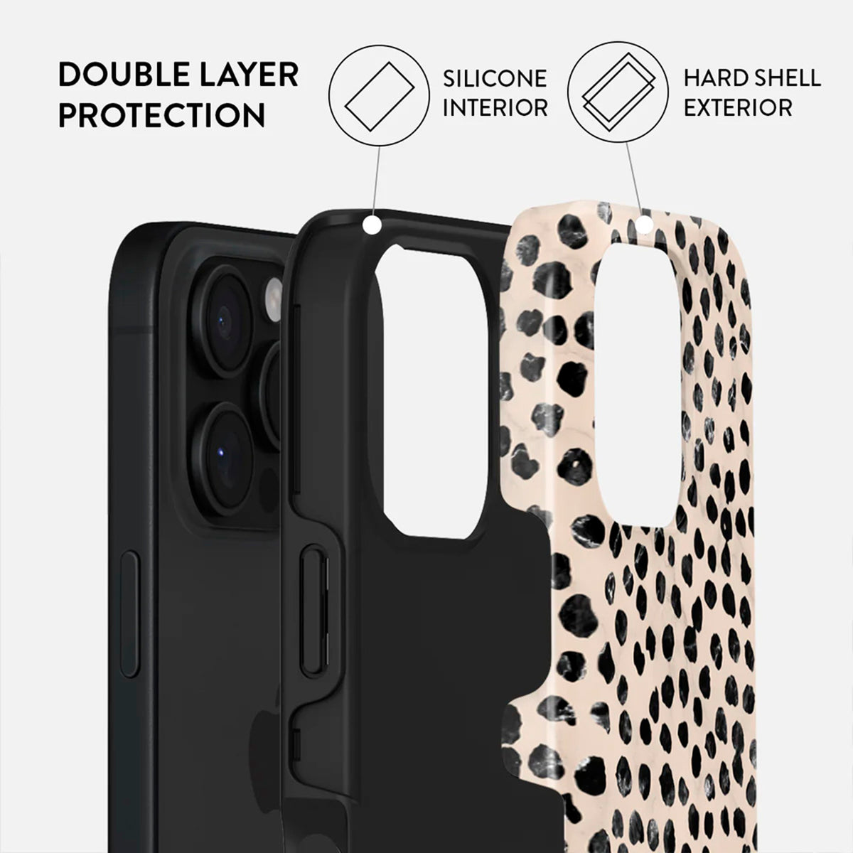 Burga iPhone 16 Pro Tough Fashion Cover - MagSafe Kompatibel - Almond Latte
