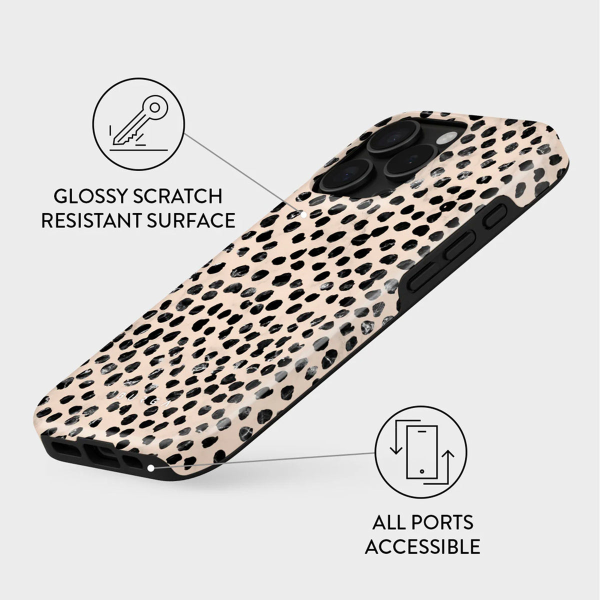 Burga iPhone 16 Pro Tough Fashion Cover - MagSafe Kompatibel - Almond Latte