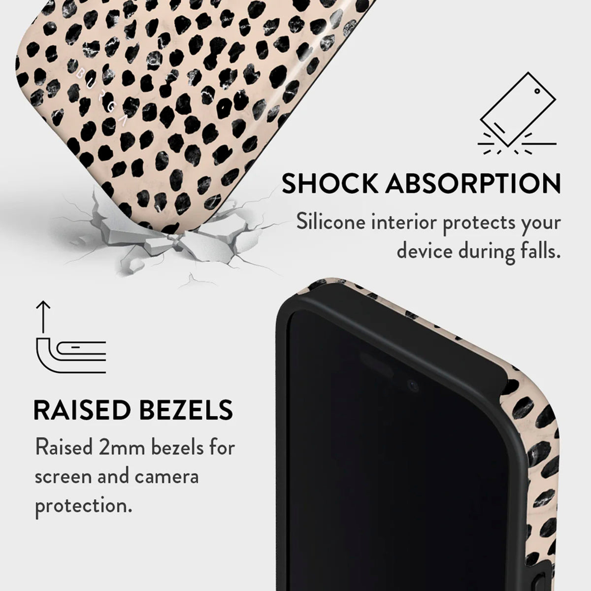 Burga iPhone 16 Pro Tough Fashion Cover - MagSafe Kompatibel - Almond Latte
