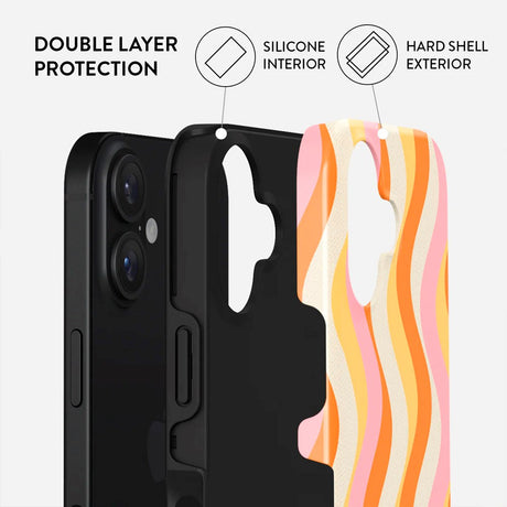 Burga iPhone 16 Plus Tøft motedeksel - Flower Power