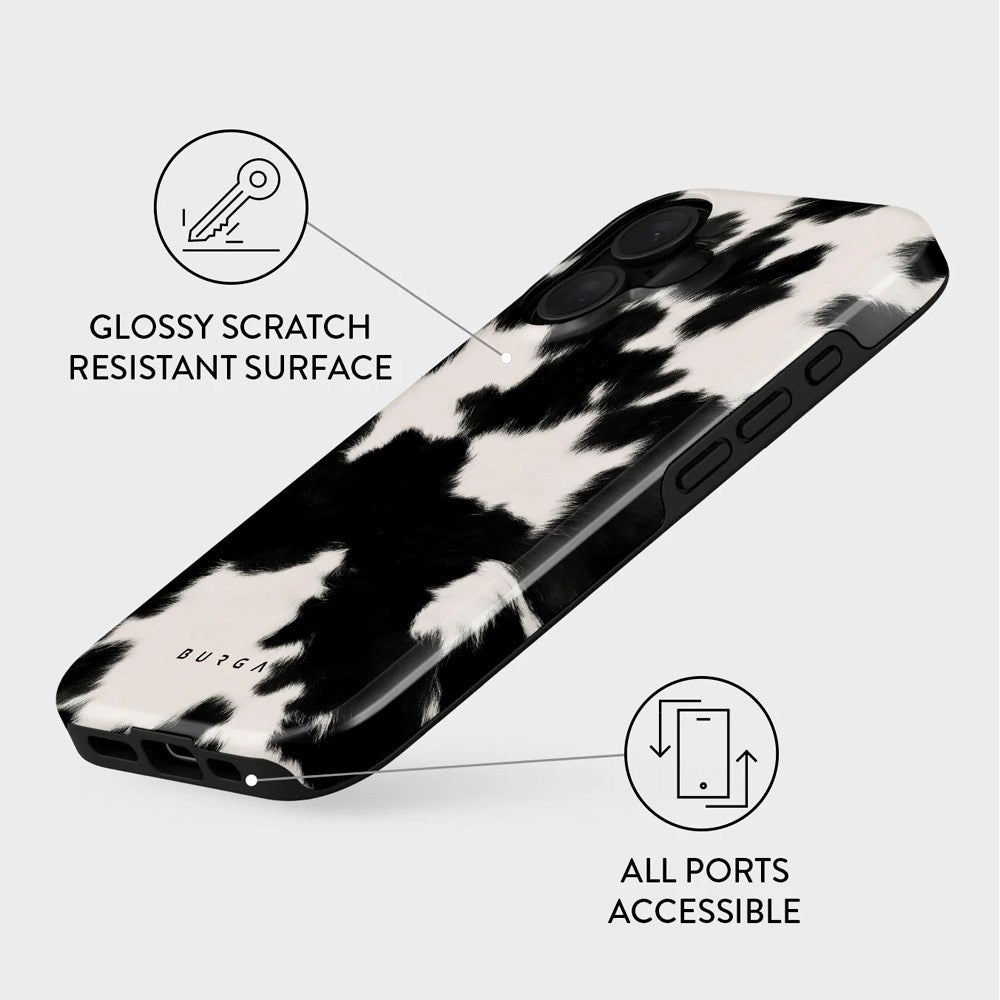 Burga iPhone 16 Tough Fashion Cover - MagSafe Kompatibel - Achromatic