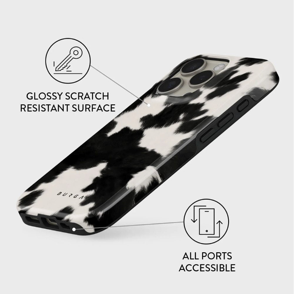 Burga iPhone 16 Pro Tough Fashion Cover - MagSafe Kompatibel - Achromatic