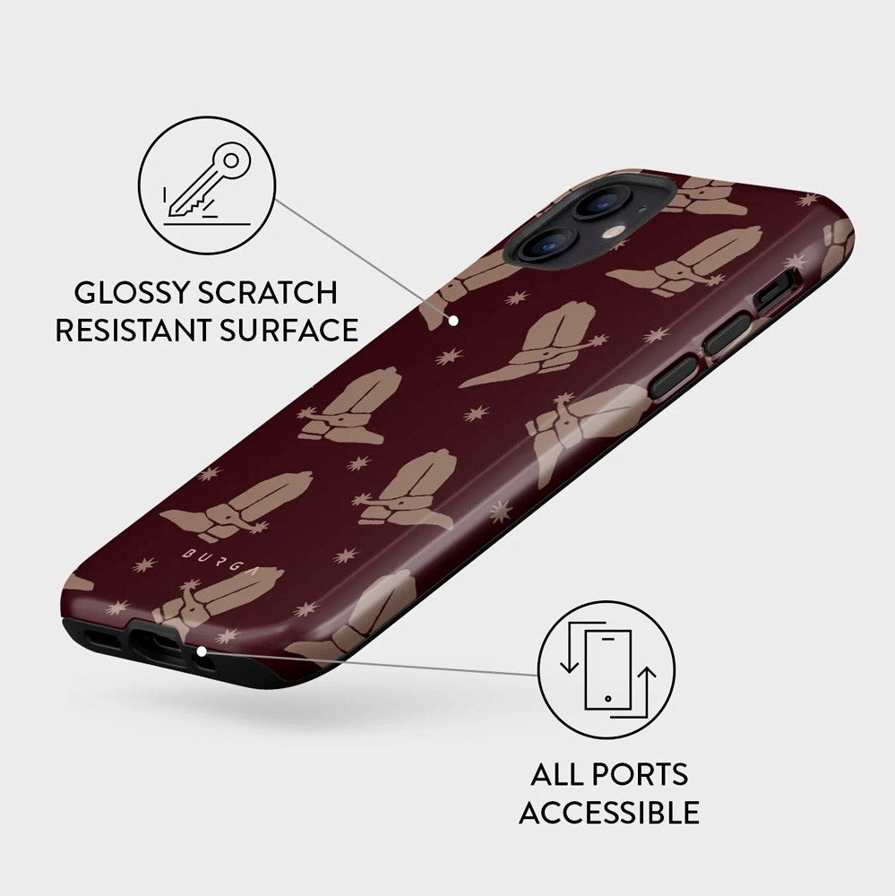 Burga iPhone 12 / 12 Pro Tough Fashion Case - Hei