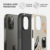 Burga iPhone 12 / 12 Pro Tough Fashion Cover - Boss Babe