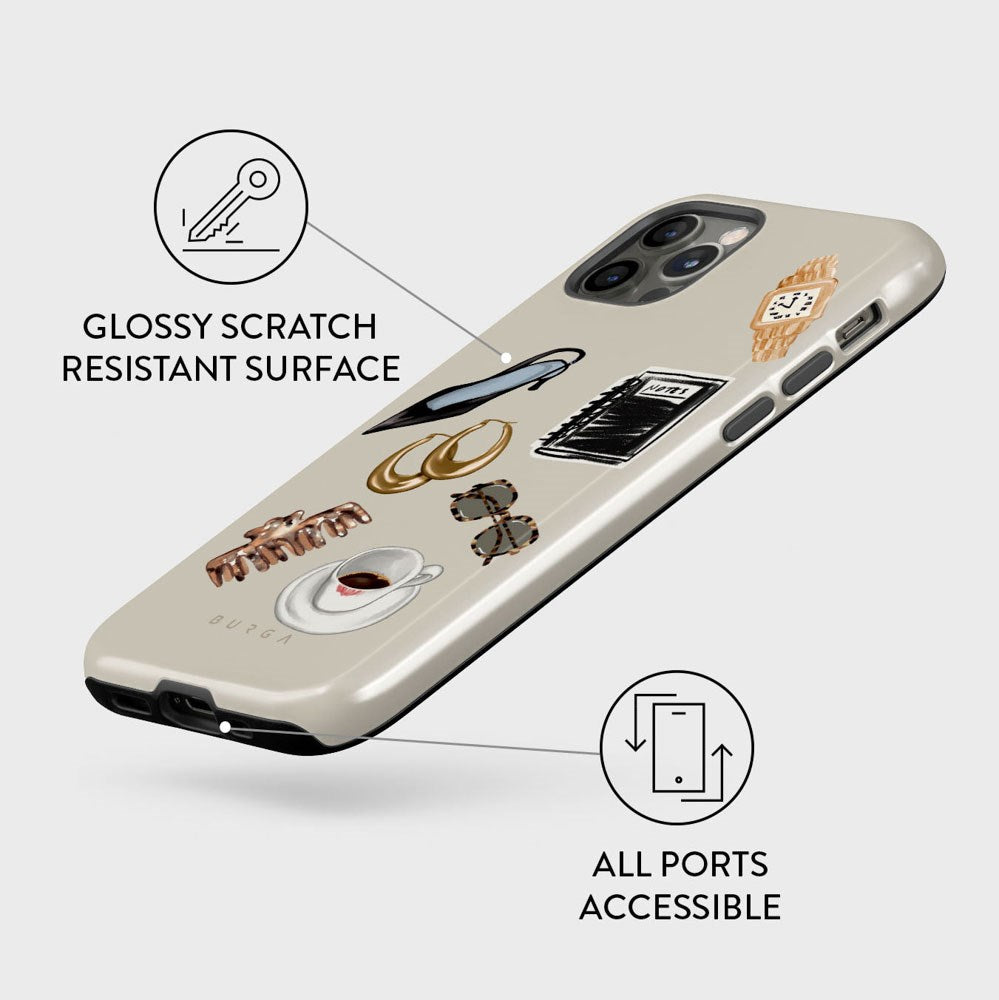 Burga iPhone 12 / 12 Pro Tough Fashion Cover - Boss Babe